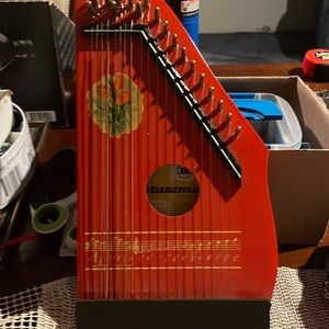 Harp Lute Small String Musical instrument Musima Made Germany 1978